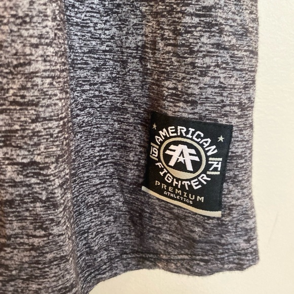 American Fighter Charleston Tank Top Womens XL Heathered Gray Pink - Picture 2 of 5